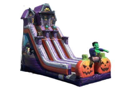 24' Haunted Mansion Slide - 2 Lane - Bounce 'N' More