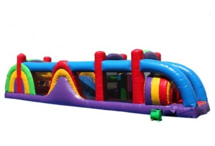 38' Rainbow Obstacle Course Rental Dallas, TX