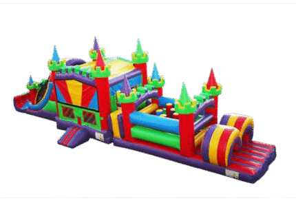 49' Rainbow Obstacle Course Rental Dallas, TX
