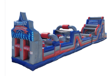 74' Patriot Challenge Obstacle Course - Bounce 'N' More