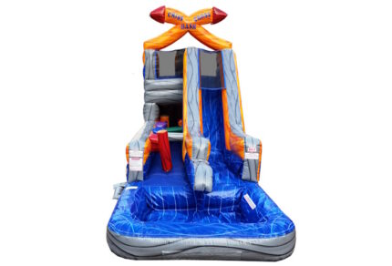 Criss Cross Splash Left - Pool - Bounce 'N' More