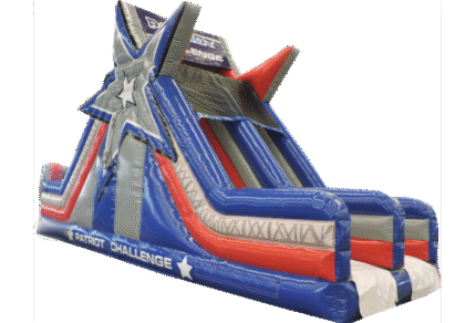Patriot Challenge Rock Slide - 2 Lane - Bounce 'N' More