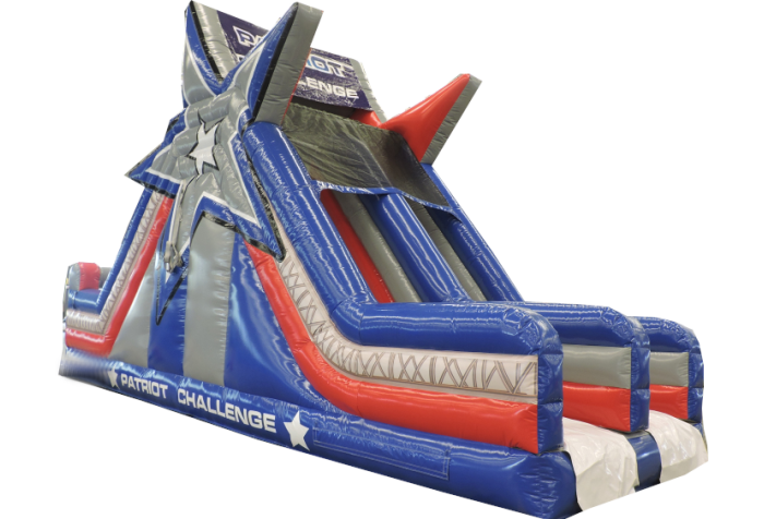 Patriot Challenge Rock Slide - 2 Lane - Bounce 'N' More