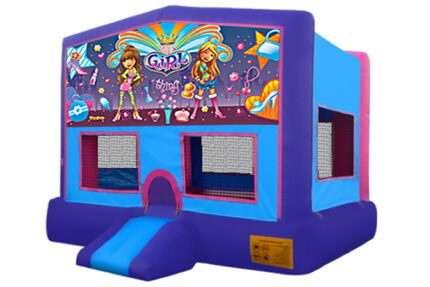Purple It's a Girl Thing Bounce House Rental Dallas, TX