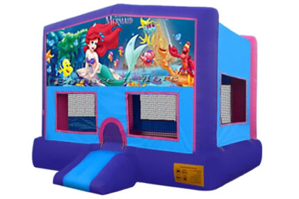 Purple Little Mermaid Bounce House Rental Dallas, TX