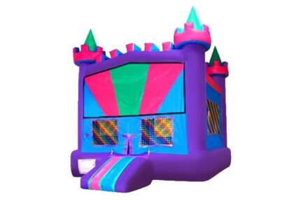 Purple Rainbow Bounce House Rental Dallas, TX