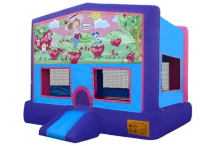 Purple Strawberry Shortcake Bounce House Rental
