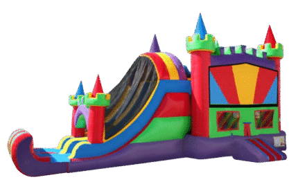 Rainbow Castle Combo Party Rental Dallas, TX
